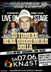 Tickets für BLACK MISSION @ DJ TOMEKK TOUR im KN4ST LANDSHUT  am 07.06.2014 - Karten kaufen